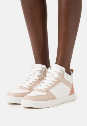 Adidasi Dama Anna Field High Top Trainers Albi | 09236-RYTM
