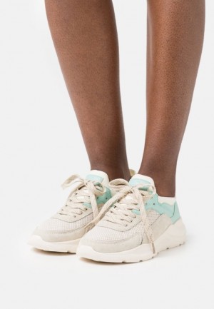 Adidasi Dama Anna Field Piele Trainers Gri | 54673-JBPN
