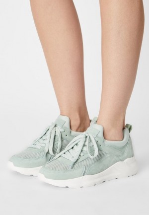 Adidasi Dama Anna Field Piele Trainers Verde Menta | 96403-QRDX