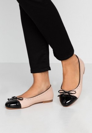Balerini Dama Anna Field Ballet Pumps Bej | 26819-PTLC