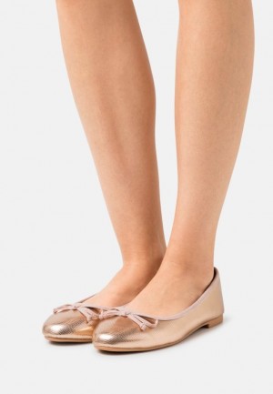 Balerini Dama Anna Field Ballet Pumps Roz Aurii | 45218-DFVU