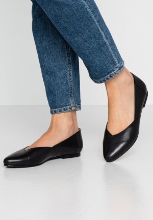 Balerini Dama Anna Field Piele Ballerinas Ballet Pumps Negrii | 80715-UERO