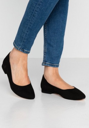 Balerini Dama Anna Field Piele Ballerinas Ballet Pumps Negrii | 65802-JNPK