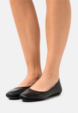 Balerini Dama Anna Field Piele Ballet Pumps Negrii | 37825-HJIU