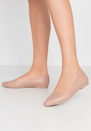 Balerini Dama Anna Field Piele Ballet Pumps Bej | 76059-DGIP