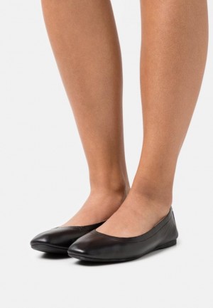 Balerini Dama Anna Field Piele Confort Ballet Pumps Negrii | 02395-FZRU
