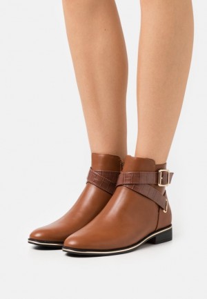 Botine Dama Anna Field Ankle Boots Maro | 45362-KLPN