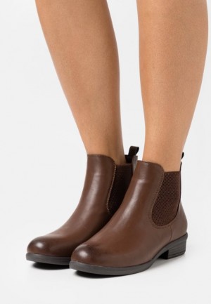 Botine Dama Anna Field Ankle Boots Maro | 13487-TINX