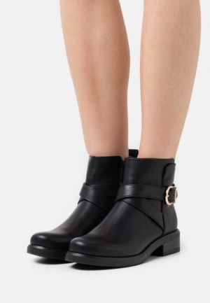 Botine Dama Anna Field Ankle Boots Negrii | 56493-KGUS