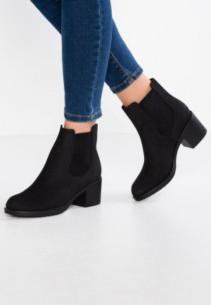 Botine Dama Anna Field Ankle Boots Negrii | 41897-GEYT