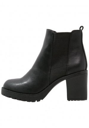 Botine Dama Anna Field Ankle Boots Negrii | 65708-ILZD
