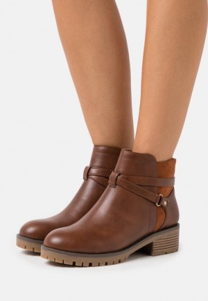 Botine Dama Anna Field Clasici Ankle Boots Maro | 45309-AHWG