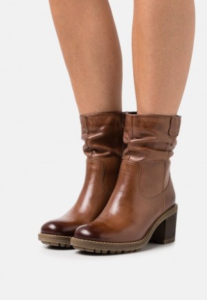 Botine Dama Anna Field Clasici Ankle Boots Maro | 27614-VIKS