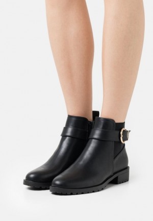 Botine Dama Anna Field Clasici Ankle Boots Negrii | 03728-RLOH