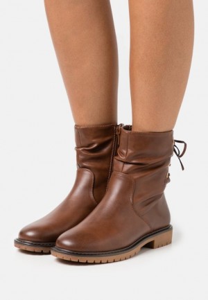 Botine Dama Anna Field Clasici Ankle Boots Maro | 84057-OULE