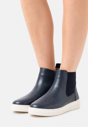 Botine Dama Anna Field Confort Ankle Boots Albastri Inchis | 71835-KTDR