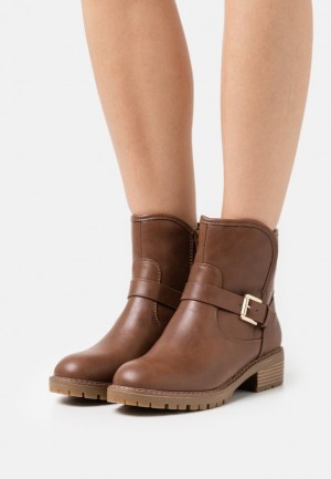 Botine Dama Anna Field Confort Clasici Ankle Boots Maro | 95810-VBXC