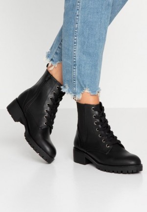Botine Dama Anna Field Confort Dantela Up Ankle Boots Negrii | 50491-XTVD