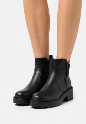 Botine Dama Anna Field Confort Platforma Ankle Boots Negrii | 02397-MZRY