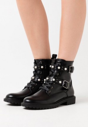 Botine Dama Anna Field Cowboy Biciclist Ankle Boot Negrii | 69041-VKTJ