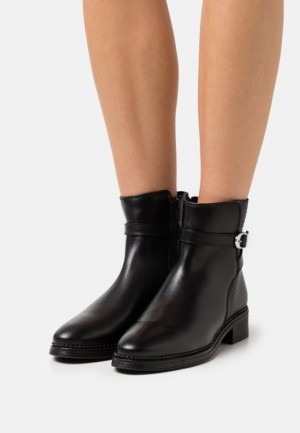 Botine Dama Anna Field Piele Clasici Ankle Boots Negrii | 25134-DFTW