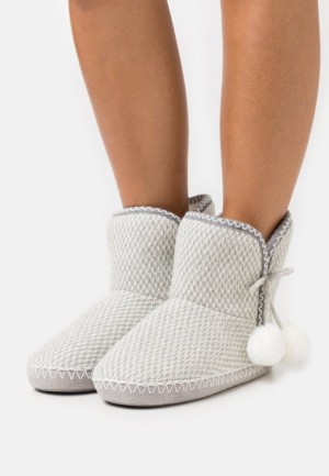 Botine Dama Anna Field Slippers Gri Deschis | 45209-NCVT