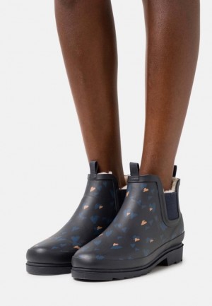 Botine Dama Anna Field Wellies Albastri Inchis | 73498-ZGXO