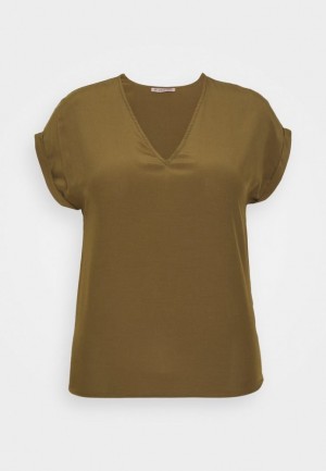 Camasa Dama Anna Field Basic T Shirt Kaki | 74581-PKYD