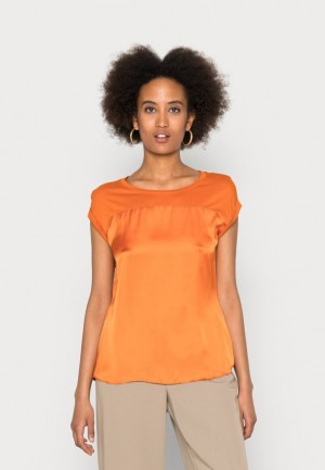 Camasa Dama Anna Field Basic T Shirt Portocalii | 50798-BOFX