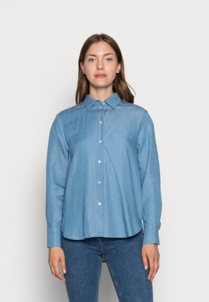 Camasa Dama Anna Field Button Down Blouse Albastri | 98735-OIUQ