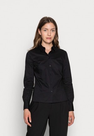 Camasa Dama Anna Field Button Down Blouse Negrii | 87094-HJPN