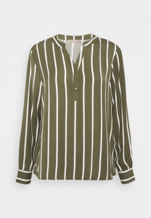 Camasa Dama Anna Field Long Sleeved Top Kaki | 90367-QCAP