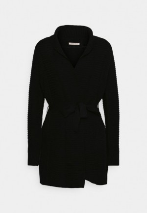 Cardigan Dama Anna Field Belted Cardigan Cardigan Negrii | 96572-DBQM