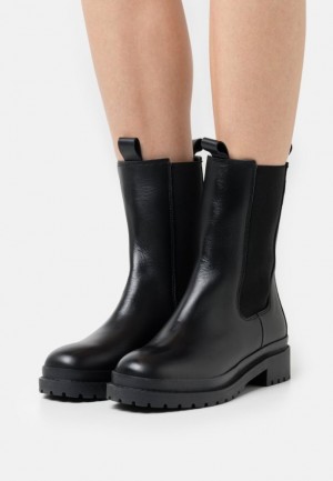 Cizme Dama Anna Field Boots Negrii | 34802-TAWR