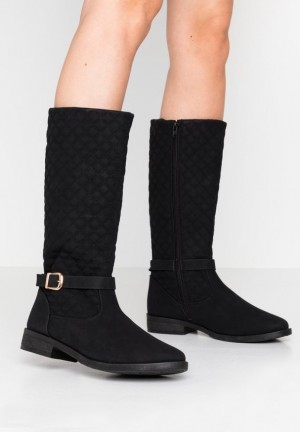Cizme Dama Anna Field Boots Negrii | 43091-TFXV
