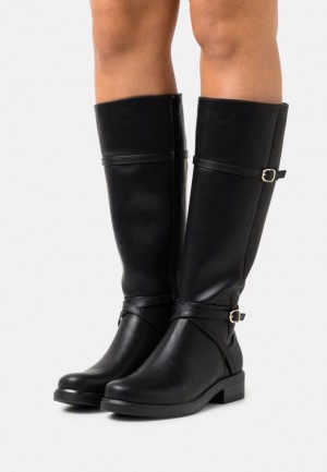 Cizme Dama Anna Field Boots Negrii | 56034-SHWC