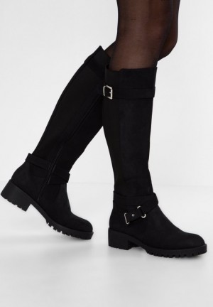 Cizme Dama Anna Field Boots Negrii | 59218-JTXF