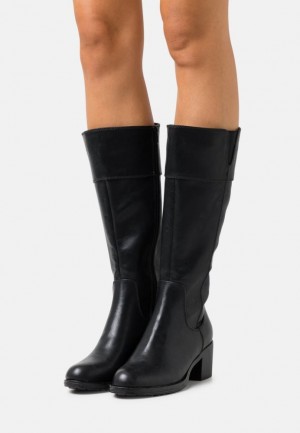 Cizme Dama Anna Field Boots Negrii | 97234-BION