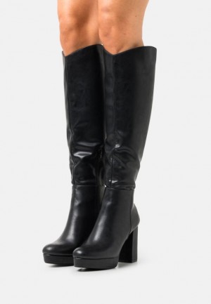 Cizme Dama Anna Field High Toc Boots Negrii | 93672-XJLC
