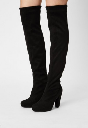 Cizme Dama Anna Field High Toc Boots Negrii | 31672-SGJU
