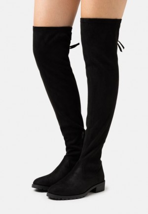 Cizme Dama Anna Field Over The Knee Boots Negrii | 95471-VWHT