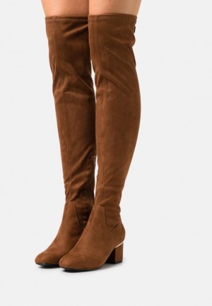 Cizme Dama Anna Field Over The Knee Boots Maro | 91648-AJQH