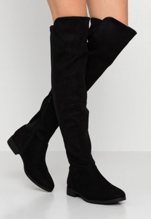 Cizme Dama Anna Field Over The Knee Boots Negrii | 09546-ENCJ