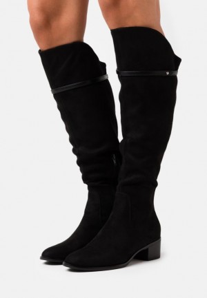 Cizme Dama Anna Field Over The Knee Boots Negrii | 84359-IBMC
