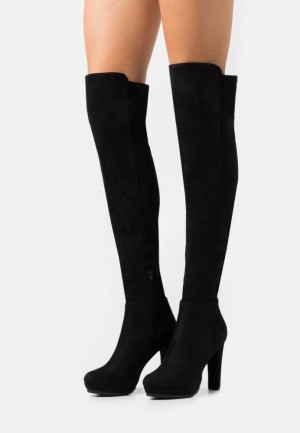Cizme Dama Anna Field Over The Knee Boots Negrii | 75023-GVPH