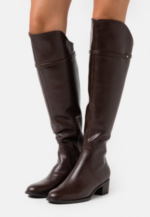 Cizme Dama Anna Field Over The Knee Boots Maro Inchis | 60184-VDJL