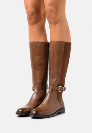 Cizme Dama Anna Field Piele Boots Maro | 87093-MAZS