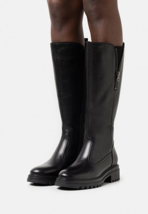 Cizme Dama Anna Field Piele Boots Negrii | 08179-NKGJ