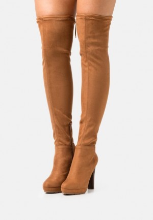 Cizme Dama Anna Field Platforma Boots Maro | 08574-UQHY