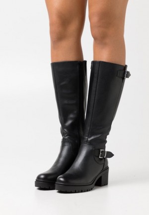 Cizme Dama Anna Field Platforma Boots Negrii | 31275-FXQN